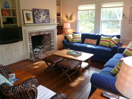 Truro Cape Cod vacation rental - Living Room in Main House