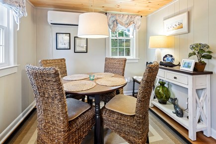 Dennis Port Cape Cod vacation rental - Dining area for sipping morning coffee and smelling the salt air
