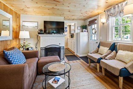 Dennis Port Cape Cod vacation rental - Living room with Wifi, a pullout love seat