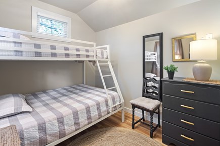 Dennis Port Cape Cod vacation rental - Bedroom 2 with twin over double bunk and tray ceiling
