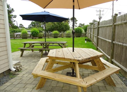 Dennis Cape Cod vacation rental - Enjoy drinks or grill out on back patio, outdoor shower