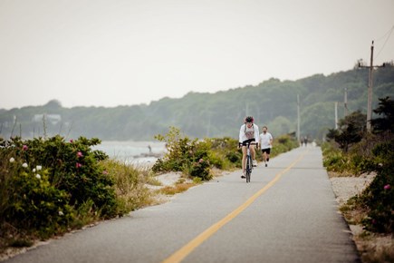 Falmouth Village Cape Cod vacation rental - The bike path: along Surf Drive Beach to Woods Hole + the ferry