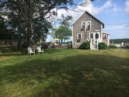 West Dennis Cape Cod vacation rental - Cape Serenity....Large front lawn