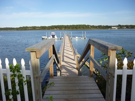 West Dennis Cape Cod vacation rental - Sit on the Benches on the shared dock and watch the sunsets.