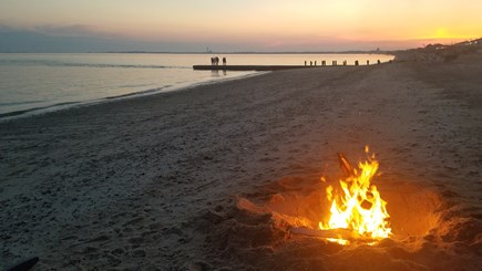 Truro Cape Cod vacation rental - Bonfires on the private beach -- no need for a permit.