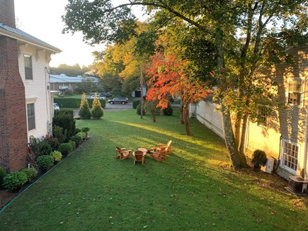 Falmouth Cape Cod vacation rental - Our side yard in Autumn