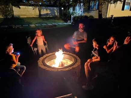 Falmouth Cape Cod vacation rental - Fire Pit Fun.  S'mores anyone?