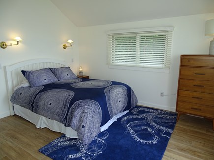 Wellfleet Cape Cod vacation rental - Upstairs queen bed master with deck and harbor views