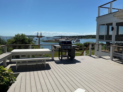 Wellfleet Cape Cod vacation rental - Large deck overlooking Wellfleet harbor
