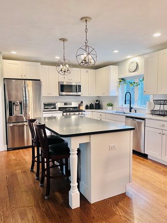 Plymouth MA vacation rental - Open kitchen stacked with everything needed