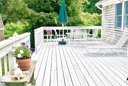 Orleans Cape Cod vacation rental - Large deck overlooking marsh and backyard