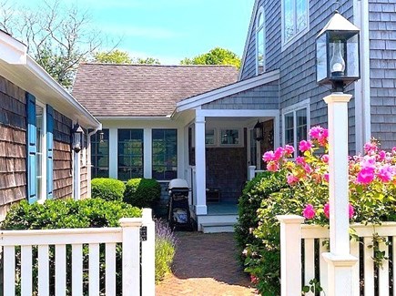 Orleans Cape Cod vacation rental - Entry area w/ roses