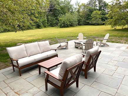 Brewster Cape Cod vacation rental - Note the enormous, level yard;  Great outdoor play space for kids and totally private.