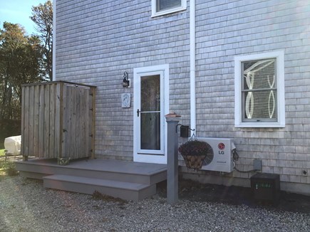Harwich Cape Cod vacation rental - Side of property with outdoor shower