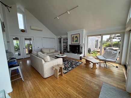 Truro Cape Cod vacation rental - Looking at the Living Room from the Dining Area