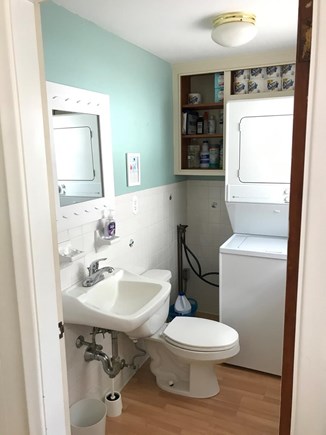 West Yarmouth Cape Cod vacation rental - Half bathroom with washer and dryer