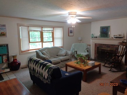 West Yarmouth Cape Cod vacation rental - Living room features bay window with beautiful morning sunrise.