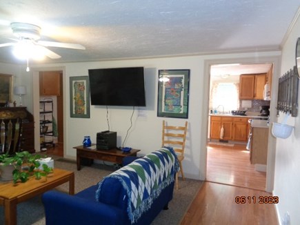 West Yarmouth Cape Cod vacation rental - 2 love seats, double entry to kitchen, cental air, big screen TV