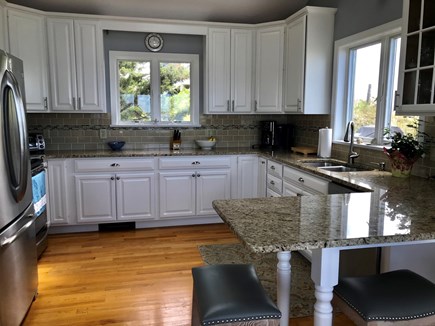 Wellfleet, Lt. Island Cape Cod vacation rental - Kitchen with granite countertops and stainless steel appliances
