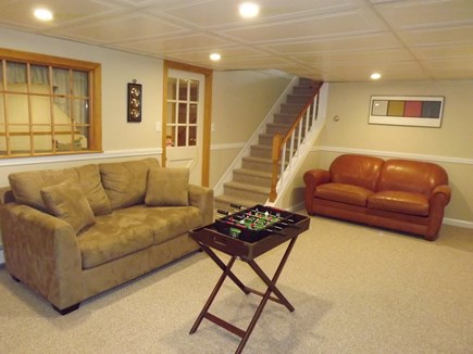 Chatham Cape Cod vacation rental - Lower level TV and ping pong table