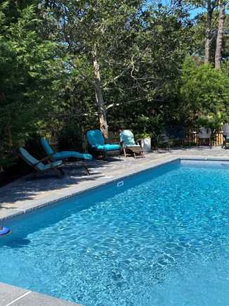 Eastham Cape Cod vacation rental - A comfortable seating area at the pool