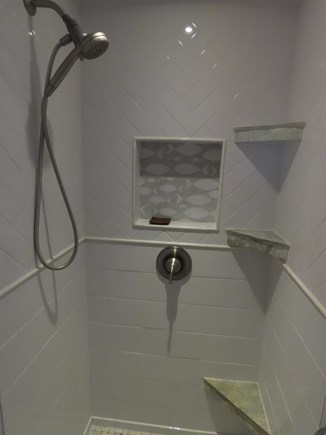 Eastham Cape Cod vacation rental - Detail of custom shower tilework