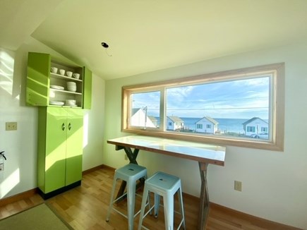 Truro Cape Cod vacation rental - Kitchen, dining area with view of Days Cottages