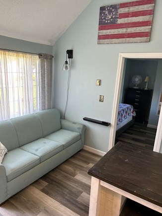 Harwich Port Cape Cod vacation rental - Sleep sofa and entrance to bedroom
