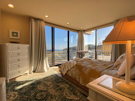 Wellfleet Cape Cod vacation rental - Bedroom with Floor to Ceiling Windows and Sliding Door
