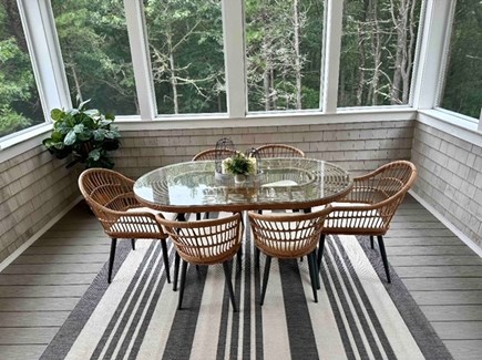 Centerville Cape Cod vacation rental - Screened in dining area
