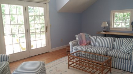 Harwich Cape Cod vacation rental - Gracious family room facing side deck