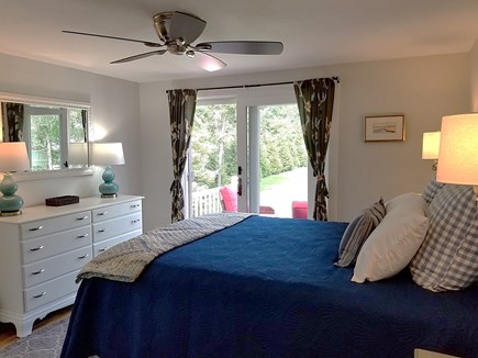 Miramar Beach House, DennisPor Cape Cod vacation rental - Master queen, ceiling fan, large dresser and closet