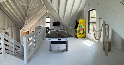 Orleans Cape Cod vacation rental - New Barn with ping pong, air hockey, Pac Man, and Movie area!!!