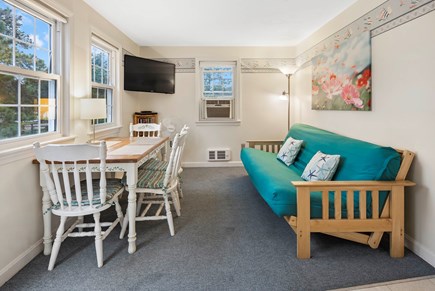 Dennis Port Cape Cod vacation rental - Charming living room with TV where you can...