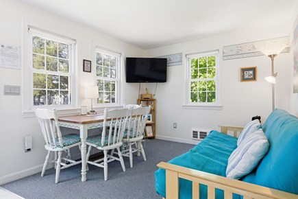 Dennis Port Cape Cod vacation rental - Living room with smartTV and dinette