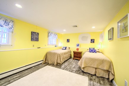 Sagamore Beach Cape Cod vacation rental - Bedroom on lower level with 2 Twins