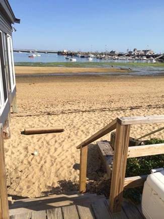 Provincetown, in the CENTER of Town & ON the Cape Cod vacation rental - In front of the building is a Beach for you to use!
