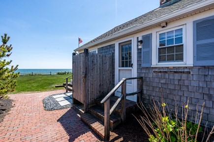 Dennis Port Cape Cod vacation rental - Outdoor shower & charcoal grill.