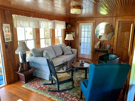 Wellfleet Cape Cod vacation rental - Living Room from Fireplace 2021