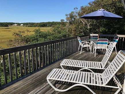 Chatham Cape Cod vacation rental - Deck with Dining Table & Chaise Lounges