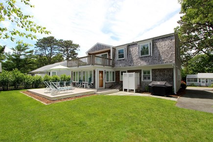 Popponesset Cape Cod vacation rental - Private Back Yard - Porch, Gas Grill and Outdoor Shower
