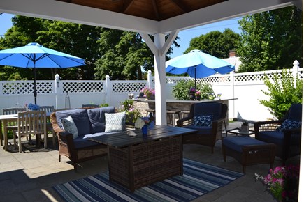 Falmouth Cape Cod vacation rental - Outdoor living under the pavilion