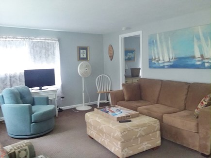Dennis Cape Cod vacation rental - Bright living room with sleep sofa