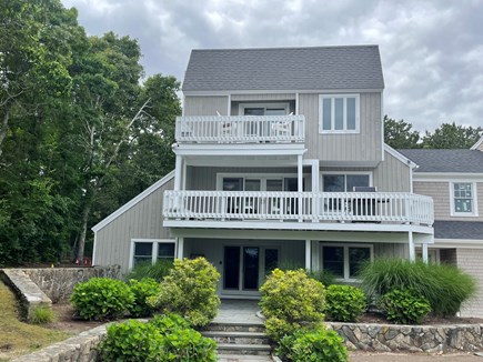 Mashpee, New Seabury Cape Cod vacation rental - Front Entrance among the hydrangeas