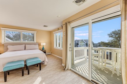 Mashpee, New Seabury Cape Cod vacation rental - King size Master offers upper balcony deck, water views.