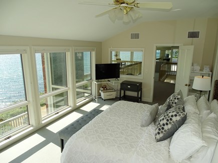 Mashpee, New Seabury Cape Cod vacation rental - Another view of master bedroom - offers private bath, TV