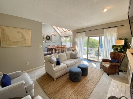 Ocean Edge Resort Cape Cod vacation rental - Living Rm connects to the back deck & Dining Rm