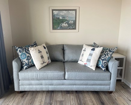Truro Cape Cod vacation rental - Living Area (New Sofa Sleeper)