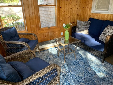 Brewster Cape Cod vacation rental - All season sun porch creates separate space when needed!