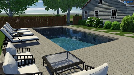 Harwich Cape Cod vacation rental - Pool RENDERING.  Planned opening spring 2024.